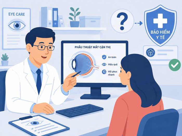 Từng đối tượng có chế độ hưởng BHYT khi mổ mắt cận thị khác nhau.