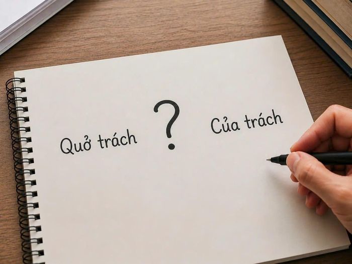 Quở trách hay của trách viết đúng chính tả tiếng Việt. Ảnh minh họa: AI