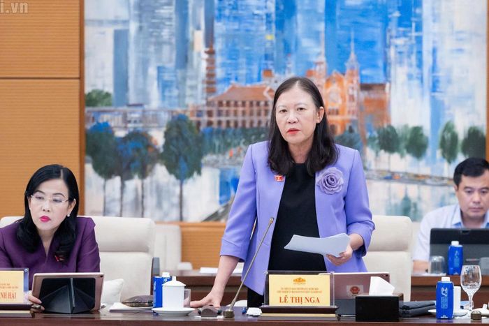 Chủ nhiệm Ủy ban Dân nguyên và Giám sát Lê Thị Nga. Ảnh: Quốc hội