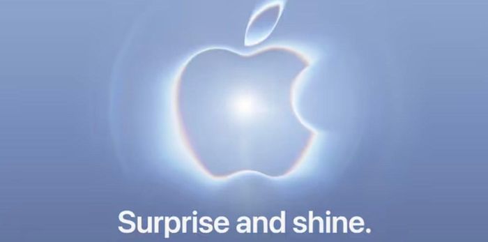 Thông tin sự kiện "Surprise and Shine" được Apple đăng tải trên trang web của hãng