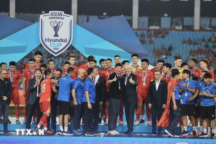 Đội tuyển Việt Nam bảo vệ thành công ngôi vô địch ASEAN Cup. (Ảnh: Minh Quyết/TTXVN)