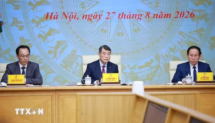 Thủ tướng Lê Minh Hưng dự Hội nghị tổng kết năm học 2025-2026 và triển khai năm học 2026-2027. (Ảnh: Dương Giang/TTXVN)