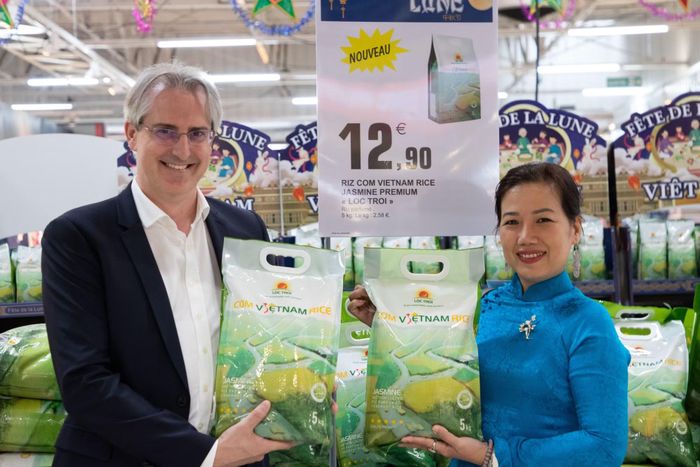Gạo chất lượng cao của Việt Nam xuất khẩu sang EU. (Ảnh: PV/Vietnam+)