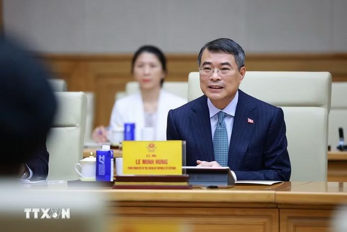 Thủ tướng Lê Minh Hưng tiếp Đại sứ các nước ASEAN tại Việt Nam. (Ảnh: Dương Giang/TTXVN)