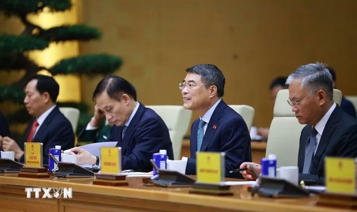 Thủ tướng Lê Minh Hưng tiếp Đại sứ các nước ASEAN tại Việt Nam. (Ảnh: Dương Giang/TTXVN)