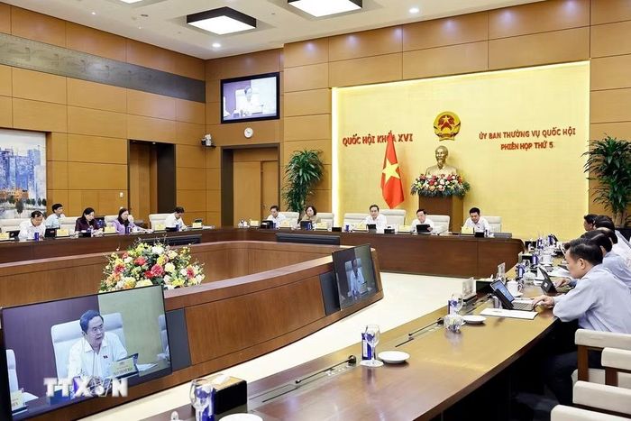 Chủ tịch Quốc hội Trần Thanh Mẫn phát biểu. (Ảnh: Doãn Tấn/TTXVN)