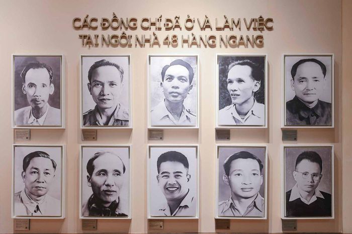 Chân dung các đồng chí đã ở và làm việc tại ngôi nhà 48 Hàng Ngang.