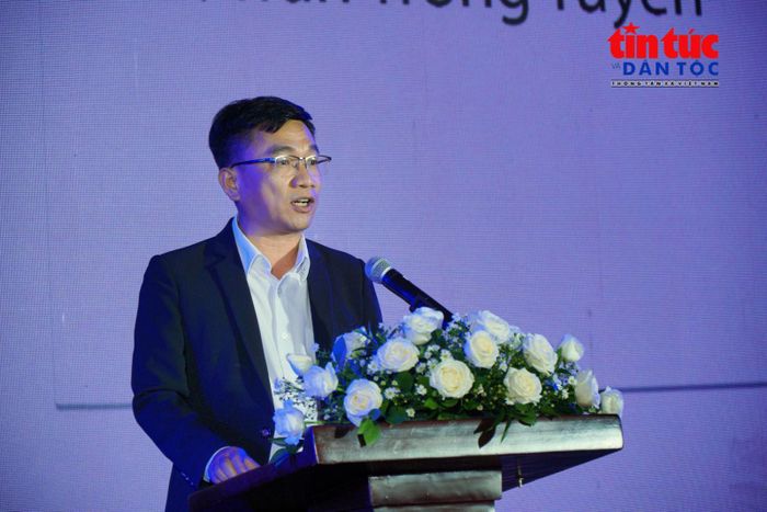 Ông Trần Trọng Tuyên, Phó Giám đốc Sở KH&CN TP Hồ Chí Minh, phát biểu khai mạc HCMC K-Brand Expo 2026.