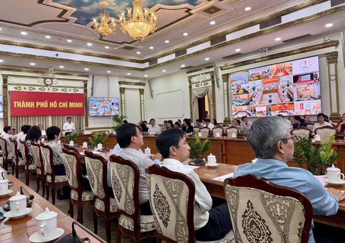 Các đại biểu tham dự Hội nghị tại điểm cầu TP Hồ Chí Minh.