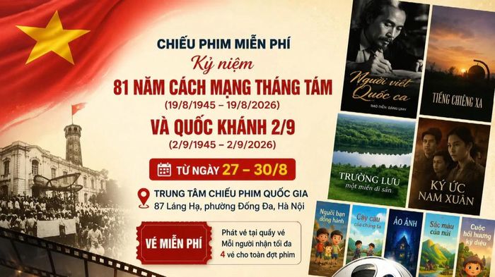 Nhiều tác phẩm điện ảnh đặc sắc được chiếu miễn phí. Ảnh: thethaovanhoa.vn