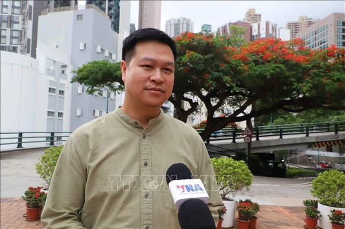 Thạc sĩ Vũ Hải Trường, Phòng Tuyển sinh Đại học HKU. Ảnh: Lưu Xuân Vịnh/PV TTXVN tại Hong Kong (Trung Quốc)