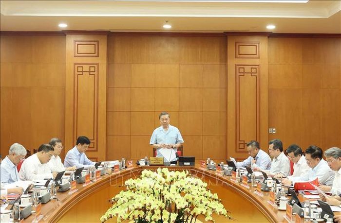 Tổng Bí thư, Chủ tịch nước Tô Lâm phát biểu chỉ đạo. Ảnh: Thống Nhất/TTXVN