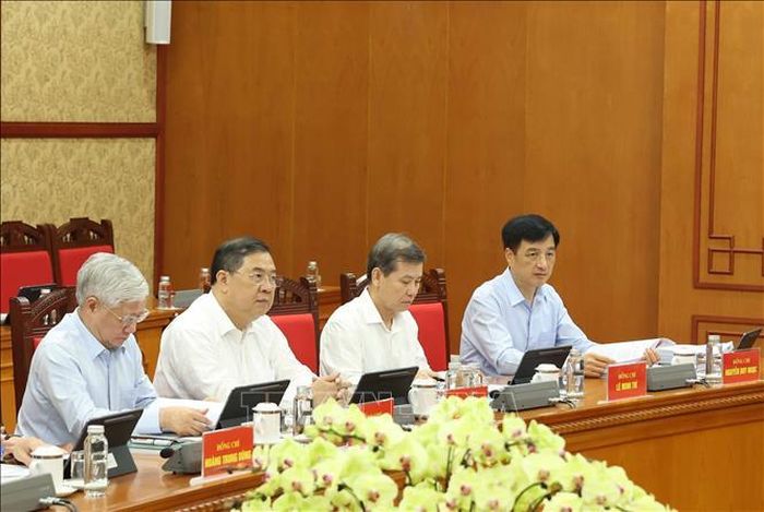 Các đại biểu tham dự cuộc làm việc. Ảnh: Thống Nhất/TTXVN