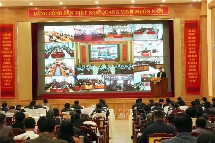 Hội nghị kết nối tới 145 đầu cầu trong đó có 124 xã, phường, đặc khu trên địa bàn toàn tỉnh.