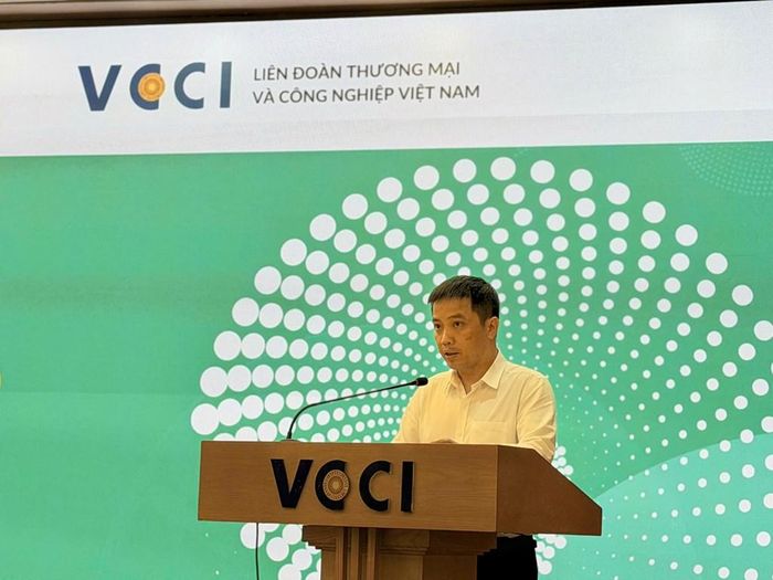 Phó Tổng Thư ký, Trưởng Ban Pháp chế VCCI Đậu Anh Tuấn phát biểu. Ảnh: Bnews/vnanet.vn