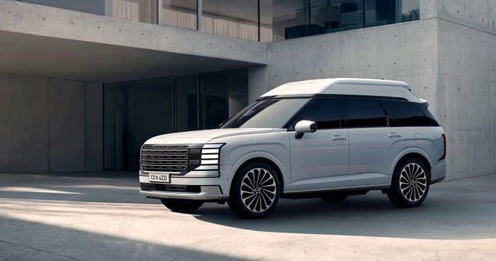 Hyundai Palisade bản trần cao tại Hàn Quốc. Ảnh: Carscoops