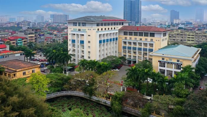 Trường Đại học Sân khấu - Điện ảnh Hà Nội nhìn từ trên cao. Ảnh: skda.edu.vn