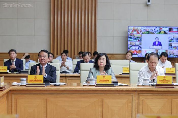 Lãnh đạo các bộ, ngành tham dự Hội nghị - Ảnh: chinhphu.vn/Nhật Bắc