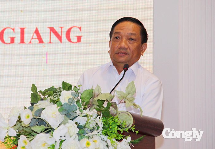 Ông Trần Công Lập, Phó Giám đốc Sở Tư pháp tỉnh An Giang phát biểu