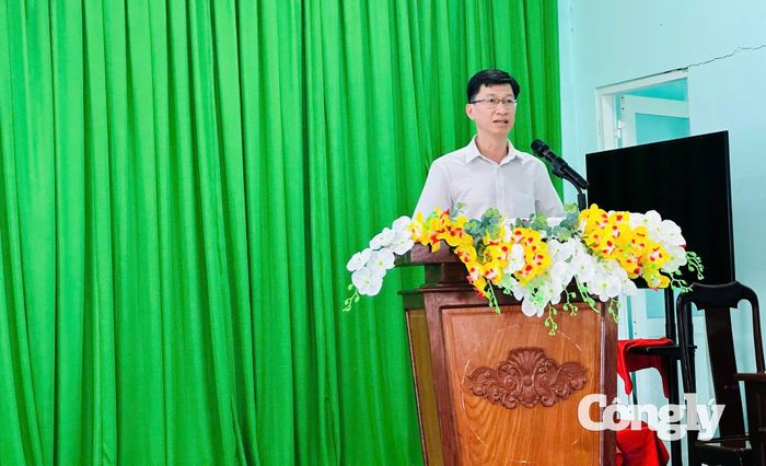 Phó Chánh án TAND TP Cần Thơ Nguyễn Hoàng Lâm phát biểu tại chương trình