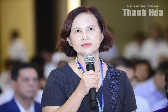 Bà Vũ Thị Ngọc Anh, Phó Chủ tịch Hiệp hội Doanh nghiệp tỉnh Thanh Hóa.