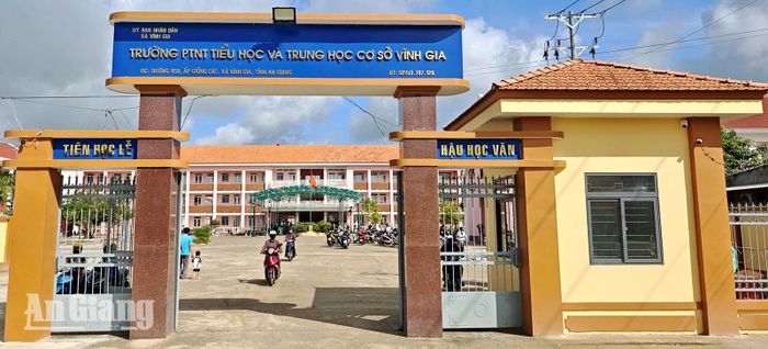 Trường Phổ thông nội trú Tiểu học và THCS Vĩnh Gia sẵn sàng cho năm học mới. Ảnh: ĐỨC TOÀN
