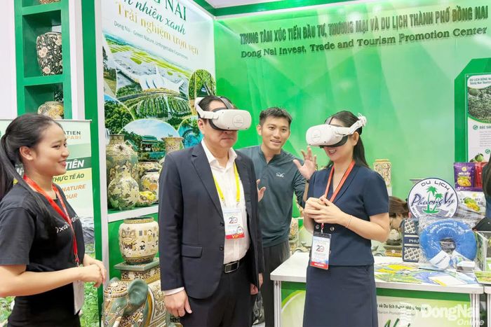 Trải nghiệm điểm đến du lịch Đồng Nai trên không gian số. Ảnh: P.A