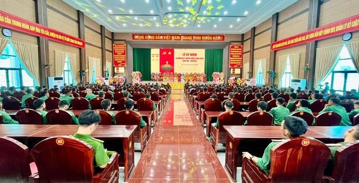 Quang cảnh Lễ kỷ niệm 60 năm truyền thống Trung đoàn 866. Ảnh: Bảo Long
