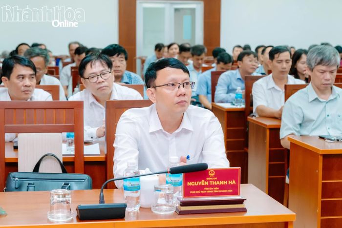 Đồng chí Nguyễn Thanh Hà tham dự hội nghị.