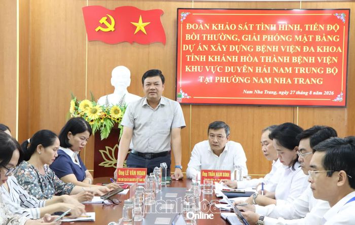 Ông Lê Văn Hoan phát biểu tại buổi làm việc.
