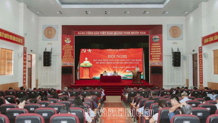 Đảng ủy xã Bình Lư tổ chức Hội nghị bàn giải pháp nâng cao năng lực vận hành mô hình chính quyền địa phương 2 cấp.