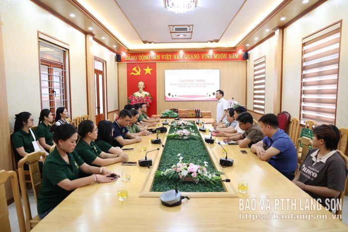 Lãnh đạo xã Xuân Dương phát biểu tại chương trình
