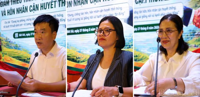 Các đại biểu phát biểu tại hội thảo.