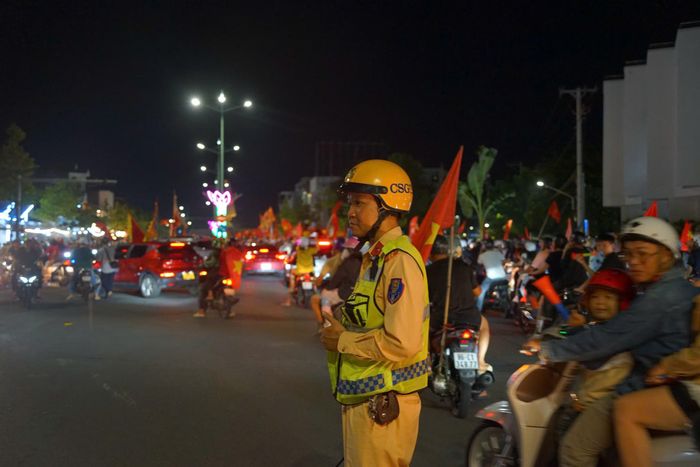CSGT làm nhiệm vụ tại khu vực Phan Thiết