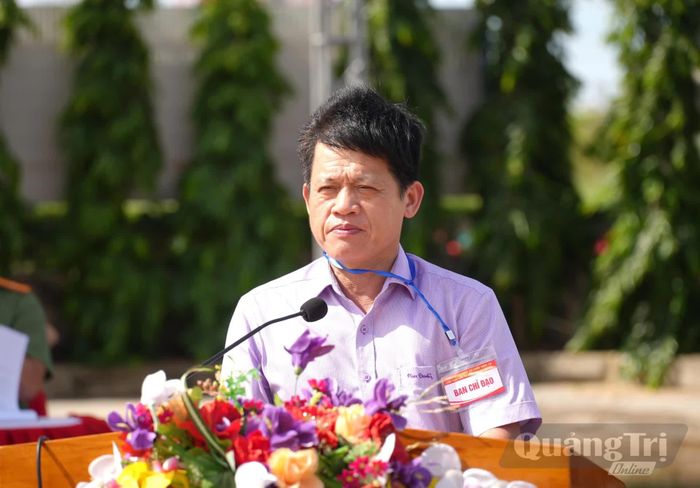 Đồng chí Lê Văn Bảo, Phó Chủ tịch UBND tỉnh phát biểu chỉ đạo tại cuộc diễn tập - Ảnh: T.Đ