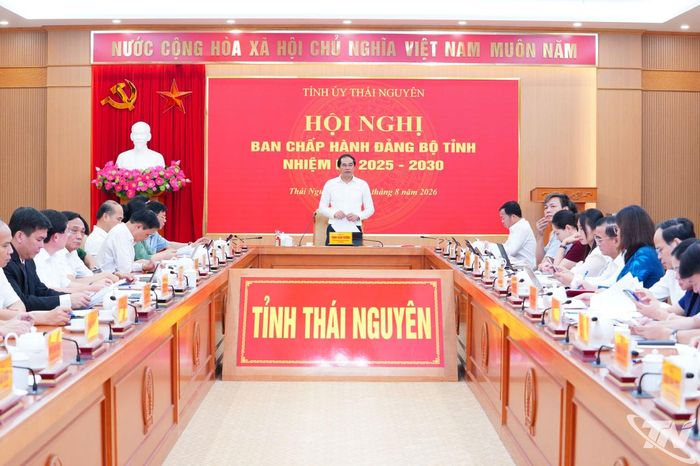 Đồng chí Trịnh Xuân Trường, Ủy viên Trung ương Đảng, Bí thư Tỉnh ủy, chủ trì Hội nghị Ban Chấp hành Đảng bộ tỉnh, nhiệm kỳ 2025-2030.
