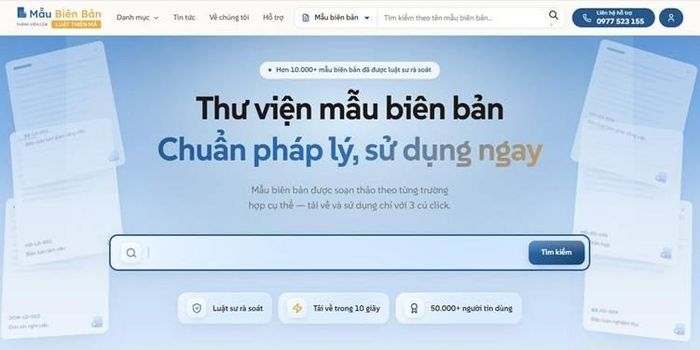  Truy cập mẫu biên bản để tham khảo biên bản thanh lý hợp đồng và các mẫu biên bản chuẩn pháp lý khác