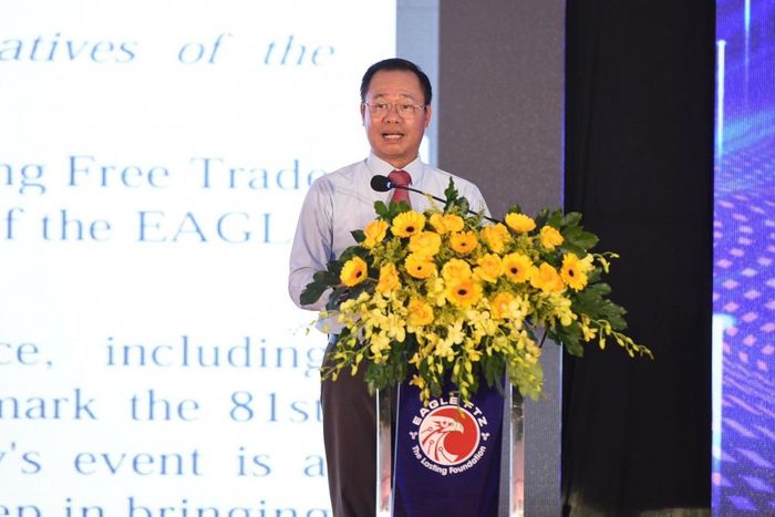 Ông Vũ Quang Hùng - Trưởng Ban Quản lý Khu Công nghệ cao và các Khu công nghiệp Đà Nẵng phát biểu tại Lễ khởi động dự án.