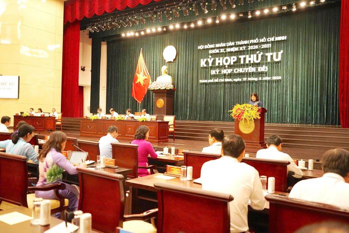 Quang cảnh Kỳ họp thứ tư, HĐND TP.HCM khóa XI, nhiệm kỳ 2026-2031.