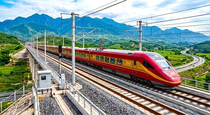 Hai bên kỳ vọng Dự án đường sắt Lào Cai - Hà Nội - Hải Phòng sẽ trở thành dự án hợp tác tiêu biểu trong lĩnh vực cơ sở hạ tầng giữa Việt Nam và Trung Quốc. (Ảnh minh họa: AI).