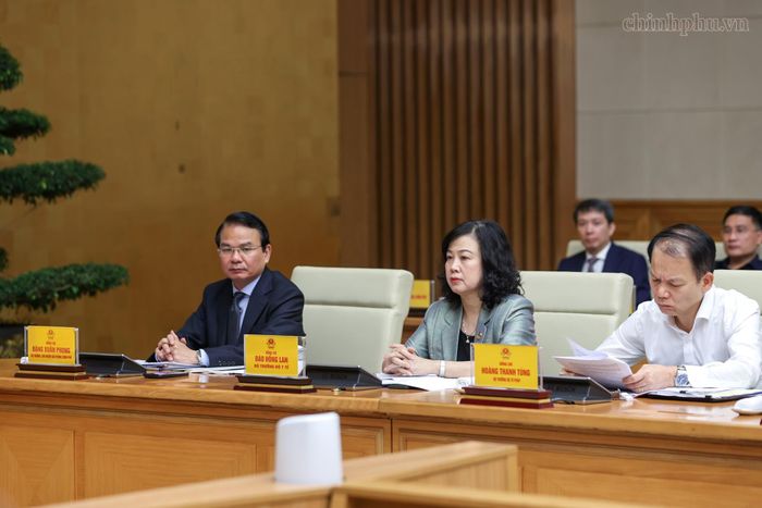 Lãnh đạo các bộ, ngành tham dự Hội nghị - Ảnh: chinhphu.vn
