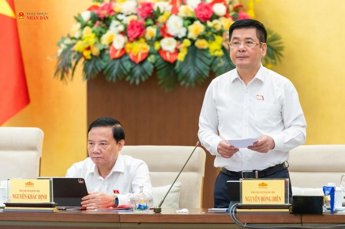 Phó Chủ tịch Quốc hội Nguyễn Hồng Diên điều hành phiên họp