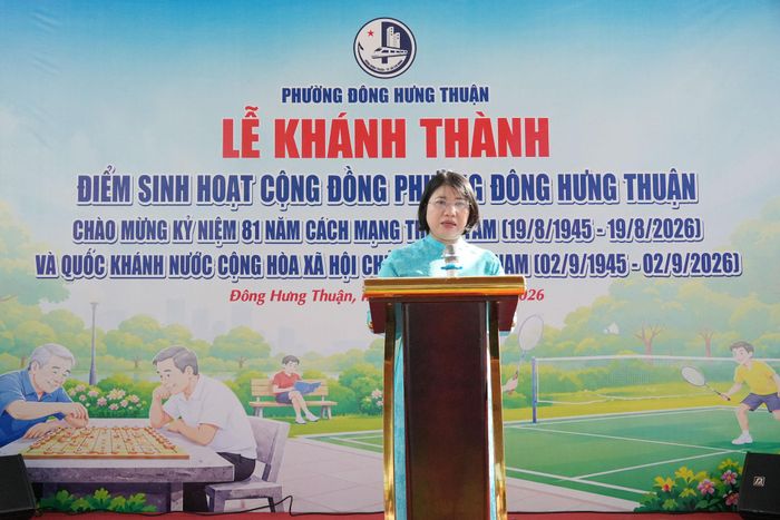 Bí thư Đảng ủy, Chủ tịch HĐND phường Đông Hưng Thuận Trần Thị Huyền Thanh