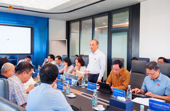 Phó Chủ nhiệm Ủy ban Khoa học, Công nghệ và Môi trường Nguyễn Phương Tuấn phát biểu
