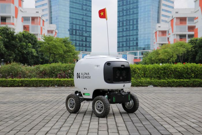 Robot giao hàng tự hành của Phenikaa-X. Ảnh: Phenikaa-X