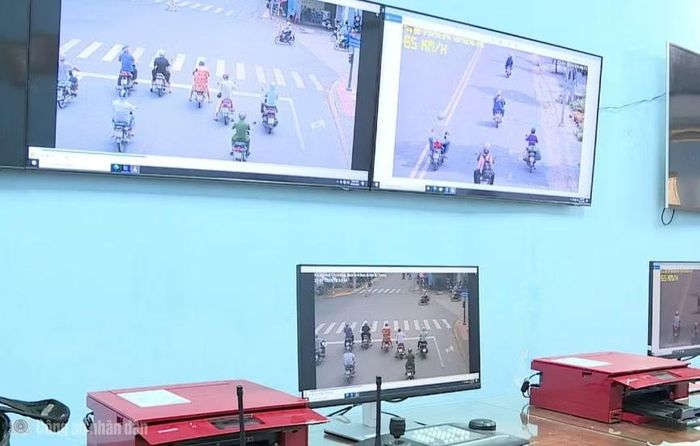 Hệ thống camera giám sát ghi nhận toàn bộ hình ảnh tại các nút giao thông trọng điểm.