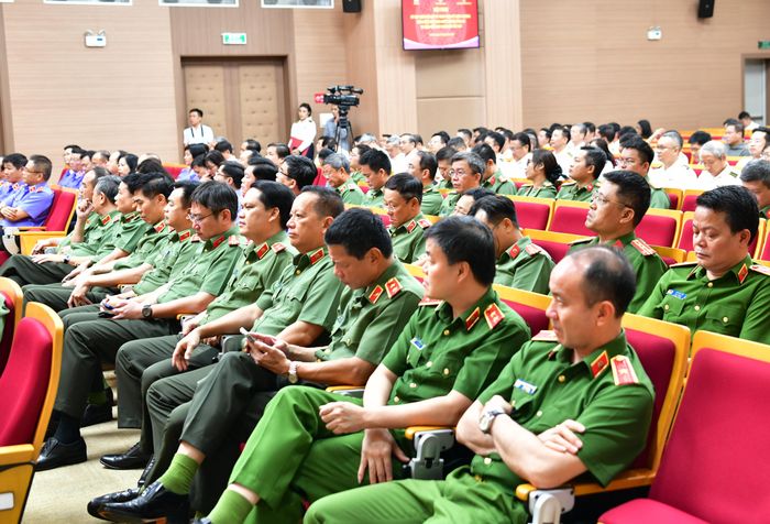 Đại biểu của Bộ Công an tham dự Hội nghị. 