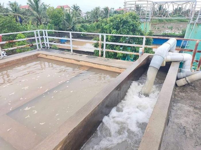  Quy trình xử lý nước. Ảnh: Xã Hùng Thắng.