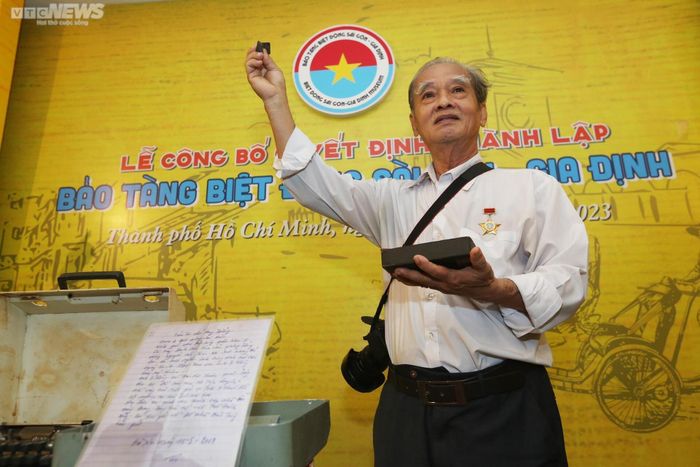 Ông Lâm Quốc Dũng trong Lễ công bố quyết định thành lập Bảo tàng Biệt động Sài Gòn - Gia Định.