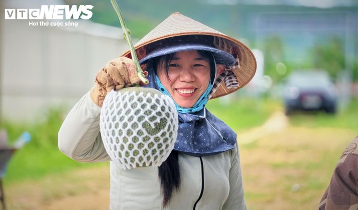 Mỗi quả bưởi, quả dưa lưới trước khi đưa ra thị trường đều được gắn mã QR truy xuất nguồn gốc. Người tiêu dùng chỉ cần dùng điện thoại quét mã là nắm rõ toàn bộ thông tin từ vùng trồng đến quy trình chăm sóc.